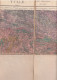 TULLE Et Sa Région - MAISON ANDRIVEAU-GOUJON - Henri BARRÈRE Carte Géologique Ancienne Colorisée Sur Toile - Topographische Karten