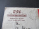 Frankreich 1937 Stempel Paris Gare De L'Est Umschlag Paris EST Buffet Bar De La Gare De LÉst Nach Basel Schweiz - 1932-39 Paz