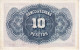 BILLETE DE 10 PESETAS DEL AÑO 1935 SIN SERIE CALIDAD EBC (XF) CERTIFICADO DE PLATA - 10 Peseten