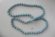 Collier Créateur Style Boho Bohême Perles En Soie Bleu-vert Du Vietnam Fait Main - Ethnisch