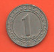 Algeria 1 Dinar 1983 Algerie 20th Anniversary Independence  Nichel Coin - Algerije