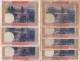 SERIE COMPLETA DE 7 BILLETES DE 100 PESETAS DEL AÑO 1925 CON TODAS LAS SERIES: SS-A-B-C-D-E-F  (BANKNOTE) - 100 Pesetas