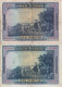 SERIE COMPLETA DE 2 BILLETES DE 100 PESETAS DEL AÑO 1928 SIN SERIE Y SERIE A (CERVANTES) - 100 Peseten