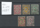 BULGARIA Bulgarien 1881 Michel 6 - 10 O - Used Stamps