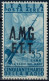 AMG-FTT 1947 POSTA AEREA L. 35 CINQUANTENARIO INVENZIONE DELLA RADIO SOPRASTAMPATO + DECALCO MNH ** - SASSONE PA11b - Posta Aerea