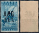 AMG-FTT 1947 POSTA AEREA L. 35 CINQUANTENARIO INVENZIONE DELLA RADIO SOPRASTAMPATO + DECALCO MNH ** - SASSONE PA11b - Poste Aérienne