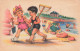 ILLUSTRATEUR - Des Enfants Jouant à La Plage - T.Gougeon - Colorisé - Carte Postale Ancienne - Sonstige & Ohne Zuordnung