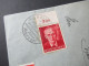 3.Reich 1943 Sonderstempel Krieglach Peter Rosegger Satzbrief / Einschreiben Mürzzuschlag - Berlin / Verschlusszettel - Cartes Postales