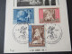 DR 1942 Europäischer Postkongreß MiNr.823 / 825 Auf Sonder PK / Propaganda PK Mit Sonderstempel - Cartoline