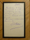 Armand D'ARTOIS (1847-1912) THEATRE. Bibliothèque MAZARINE. 2 X AUTOGRAPHE - Historische Personen