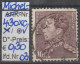 1951/1969 - BELGIEN - FM/DM "König Leopold III." 10 Fr Bräunl'lila - O Gestempelt - S.Scan (430xco 01-03 Be) - 1934-1935 Leopold III.