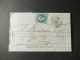 Delcampe - Frankreich 1850er- 1870er Belegeposten Viel Napoleon III. Faltbriefe Mit Inhalt! Interessante Stempel Usw. 42 Belege - 1849-1876: Periodo Clásico