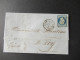 Delcampe - Frankreich 1850er- 1870er Belegeposten Viel Napoleon III. Faltbriefe Mit Inhalt! Interessante Stempel Usw. 42 Belege - 1849-1876: Periodo Clásico