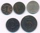 Észtország 1929. 1s Bronz + 1931. 5s Bronz + 10s Ni-sárgaréz + 1934. 2s Bronz + Lettország 1939. 1s Bronz T:XF,VF Estoni - Non Classés