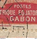 GABON N° 81a Dans Un Bloc De 10 Sur Fragment OBL / RR / Signé CALVES - Covers & Documents