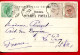 1901 - Roumanie - Carte Postale De Bucarest Pour La France - Tp Charles 1er N° 99 - 101 - 103 - Storia Postale