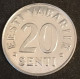 ESTONIE - EESTI - 20 SENTI 1999 - KM 23a - Estonia