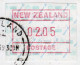 1986 Neuseeland New Zealand Maps NZ Frama ATM 2 Einschreiben FDC 12 FEB 1986 Automatenmarken Frama - Viñetas De Franqueo [ATM]