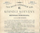 ACTION OBLIGATION COMMUNALE 4% 1903 BUDAPEST KORONAVAL  210 PESTI MAGYAR KERESKEDELMI BANK HONGRIE KOZSEGI KOTVENY - A - C