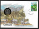 Dominica - Busta Commemorativa Con Moneta Non Circolata FDC Da 25 Cents Km14 - 1981 - Caraïbes Orientales (Etats Des)