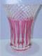 - GRAND VASE CRISTAL VAL ST LAMBERT BI COLORE Signé à La Pointe  XXe Déco    E - Vases