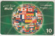 CANADA - Globe With Flags , Bell Prepaid Card $10 , Used - Canada