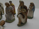 8 Tres Anciennes Figurines Personnages Pour Crèche En Platre - Christmas Cribs