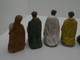 Delcampe - 8 Tres Anciennes Figurines Personnages Pour Crèche En Platre - Kerstkribben