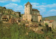 CPM-46- Saint-Cirq Lapopie - Vue Panoramique De L'Eglise - Ed. Lestrade N° Xx An.90* 2 Scans - Saint-Cirq-Lapopie