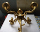 Delcampe - RARE EXCEPTIONNEL PAIRE GROS CHANDELIERS CANDELABRES EN BRONZE 5 FEUX DECOR CHINE PERSONNAGES - Candelabri E Candelieri