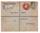 Registered 1911 London England Postal Stationery King Edward VII Frankfurt Deutchland Ernst Salomon Germany - Interi Postali