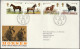 Great Britain   .   1978   .  "Horses"   .   First Day Cover - 4 Stamps - 1971-1980 Decimal Issues