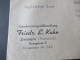 Französische Zone 2.2.1946 Roter Ra1 Gebühr Bezahlt Und Tagesstempel Simmern (Hunsrück) Tabakwarengroßhandlung Kuhn - Emissions Générales