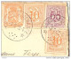 _Np300: Gemengde Frankering: N°856+850+850+419: * BONNE-ESPERANCE *: Sterstempel: Séminarie De Bonne Espèrance La Façade - 1951-1975 Heraldischer Löwe (Lion Héraldique)