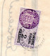 MONACO -- Timbres Fiscaux " Armoiries De Daussy "  2 Francs Violet-gris, Lilas Et Noir Sur Lettre De Change - Fiscaux