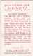 Butterflies & Moths 1938 - Gallaher Cigarette Card - 35 Six Spot Burnett - Gallaher