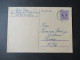 Bizone Am Post Ganzsache P903 Mit Tagesstempel Furth (im Wald) Nach Cham Gesendet Bitte Um Zuzuggenehmigung - Covers & Documents