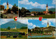 47425 - Salzburg - Mariapfarr , Im Lungau , Schwimmbad , Freibad , Bahn , Zug , Mehrbildkarte - Gelaufen 1991 - Mariapfarr