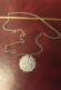 COLLIER CHAINE 10 Gr. ARGENT JEANNE D'ARC Et Autre METAL Pour La Médaille 11 Gr - Necklaces/Chains