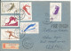 Romania Registered Cover Sent To Israel Arad 26-4-1965 With Stamps On Front And Backside Of The Cover (Is A Stamp Mnissi - Lettres & Documents