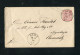 "NDP" 1875, Ganzsachenumschlag Mi. U 1a K1 "GERA" Nach Chemnitz (3705) - Postal  Stationery