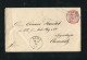 "NDP" 1875, Ganzsachenumschlag Mi. U 1a K1 "GERA" Nach Chemnitz (3705) - Interi Postali