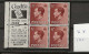 1936 MNH GB, SG 549a Booklet Pane Postfris** - Nuevos