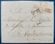 Lettre Sans Texte Marque Hollandaise Inconnue! Rouge " PP/DOORNIK " 33 X 16.5 Mm + PAYS BAS PAR LILLE Pour VALENCIENNES - 1815-1830 (Hollandse Tijd)