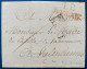 Lettre Sans Texte Marque Hollandaise Inconnue! Rouge " PP/DOORNIK " 33 X 16.5 Mm + PAYS BAS PAR LILLE Pour VALENCIENNES - 1815-1830 (Holländische Periode)