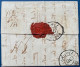 Lettre 1828 Marque Hollandaise "PP/ GEND "+  " (8/AED) " + Griffe " PAYS BAS PAR LILLE " + 10 Sols Au Dos Pour PARIS TTB - 1815-1830 (Dutch Period)