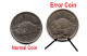 Seychelles Coins - 1 Rupee Old Rare (( ERROR ))  Coin - ND 1997 #5 - Seychelles