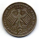 GERMANY - FEDERAL REPUBLIC, 2 Mark, Copper-Nickel, Year 1976-J, KM # 127 - 2 Mark