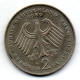 GERMANY - FEDERAL REPUBLIC, 2 Mark, Copper-Nickel, Year 1989-F, KM # 170 - 2 Marcos