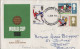 GRANDE BRETAGNE SERIE YT N°441A 443 PHOSPHORESUR LETTRE PREMIER JOUR(FDC) SPORT FOOTBALL COUPEDU MONDE 1966 - 1952-1971 Pre-Decimal Issues